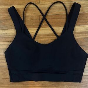 Lululemon Black Strappy Sports Bra, size 4